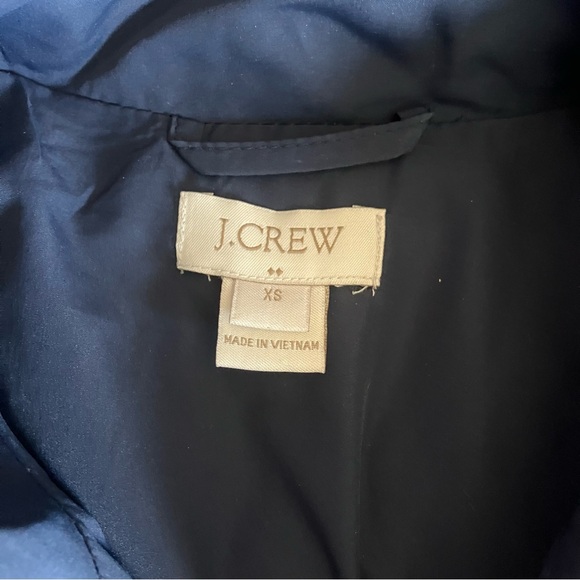 J.Crew Ladies Navy Blue Quilted Puffer Vest size XS - Picture 4 of 7